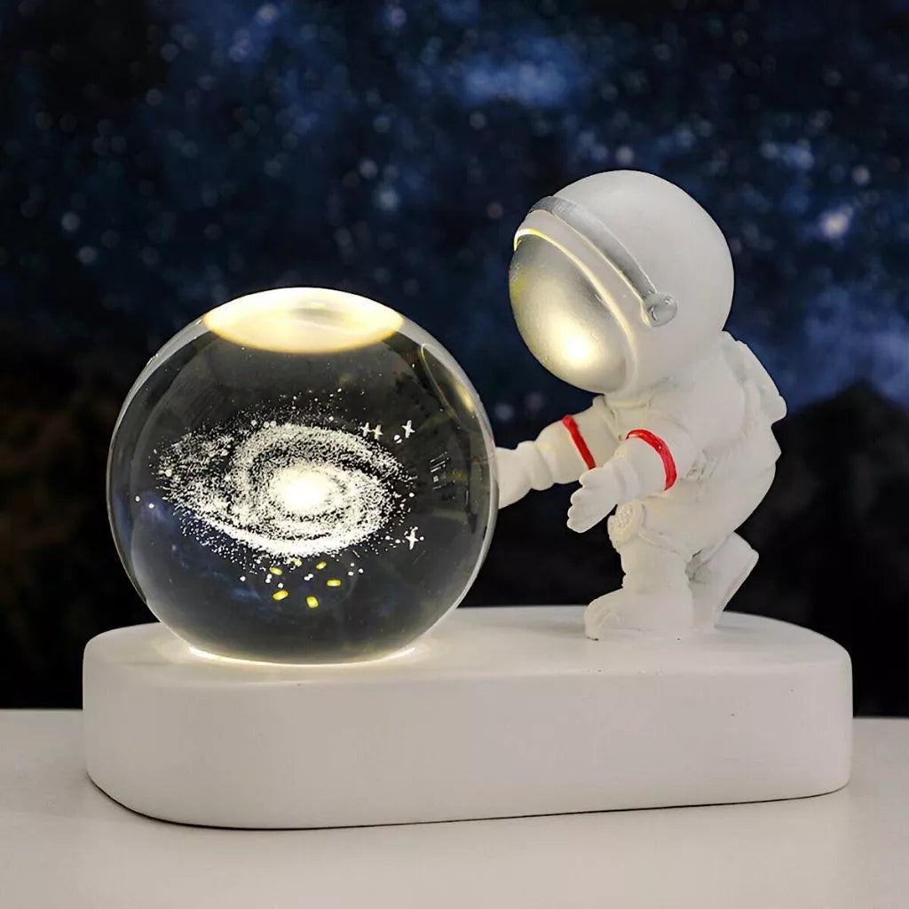 Mini Luminária Astronauta Globo 3D