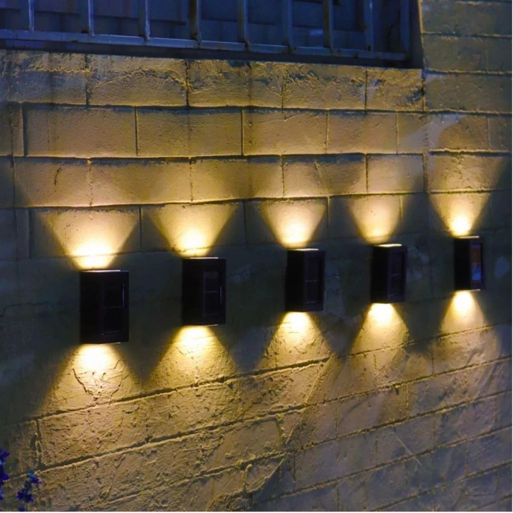 Kit 6 Luminárias de Parede Led Arandela Solar