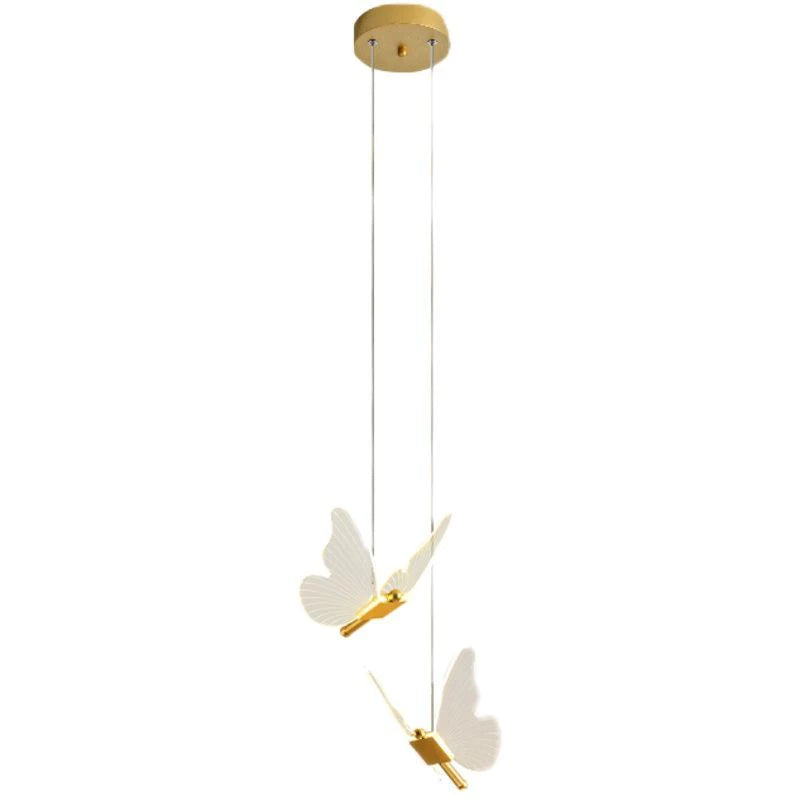 Luminária Pendente Borboleta Bivolt 3 Cores em 1 (Par)