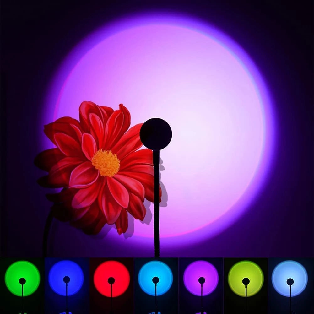 Projetor Sunset Parede 7 em 1